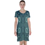 Floral pattern paisley style Paisley print.  Short Sleeve Nightdress