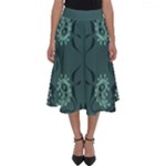 Floral pattern paisley style Paisley print.  Perfect Length Midi Skirt