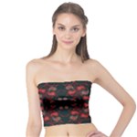 Floral pattern paisley style Paisley print.  Tube Top