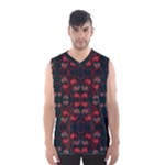 Floral pattern paisley style Paisley print.  Men s Basketball Tank Top