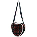 Floral pattern paisley style Paisley print.  Heart Shoulder Bag