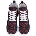 Floral pattern paisley style Paisley print.  Women s Lightweight High Top Sneakers