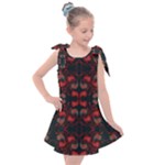 Floral pattern paisley style Paisley print.  Kids  Tie Up Tunic Dress