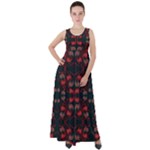 Floral pattern paisley style Paisley print.  Empire Waist Velour Maxi Dress