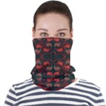 Floral pattern paisley style Paisley print.  Face Seamless Bandana (Adult)