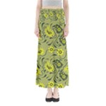 Floral pattern paisley style Paisley print.  Full Length Maxi Skirt