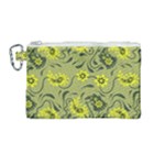 Floral pattern paisley style Paisley print.  Canvas Cosmetic Bag (Medium)