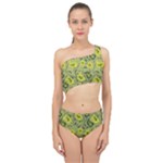 Floral pattern paisley style Paisley print.  Spliced Up Two Piece Swimsuit