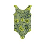 Floral pattern paisley style Paisley print.  Kids  Frill Swimsuit