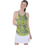 Floral pattern paisley style Paisley print.  Racer Back Mesh Tank Top