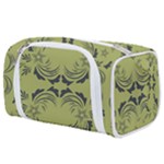 Floral folk damask pattern Fantasy flowers  Toiletries Pouch