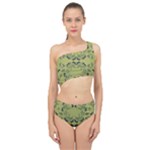 Floral folk damask pattern Fantasy flowers  Spliced Up Two Piece Swimsuit