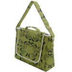 Floral folk damask pattern Fantasy flowers  Box Up Messenger Bag