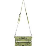 Floral folk damask pattern Fantasy flowers  Mini Crossbody Handbag