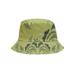 Floral folk damask pattern Fantasy flowers  Bucket Hat (Kids)