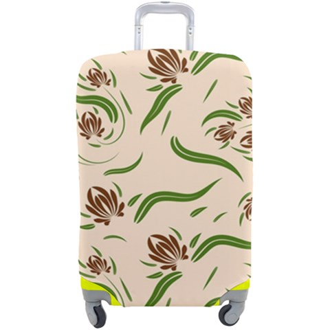 Folk flowers print Floral pattern Ethnic art Luggage Cover (Large) from ArtsNow.com