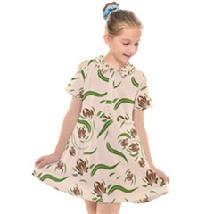 Kids  Short Sleeve Shirt Dress 