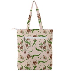 Double Zip Up Tote Bag 