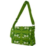 Floral folk damask pattern  Full Print Messenger Bag (L)
