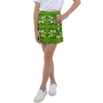 Floral folk damask pattern  Kids  Tennis Skirt