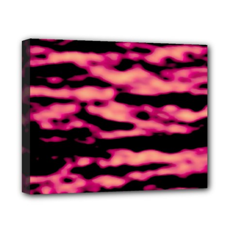 Pink  Waves Abstract Series No2 Canvas 10  x 8  (Stretched) from ArtsNow.com