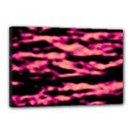 Pink  Waves Abstract Series No2 Canvas 18  x 12  (Stretched)