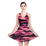 Pink  Waves Abstract Series No2 Reversible Skater Dress