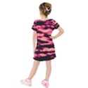 Kids  Short Sleeve Velvet Dress 