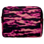 Pink  Waves Abstract Series No2 Make Up Pouch (Large)