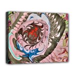 Marbling collage Deluxe Canvas 20  x 16  (Stretched)