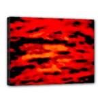 Red  Waves Abstract Series No16 Canvas 16  x 12  (Stretched)