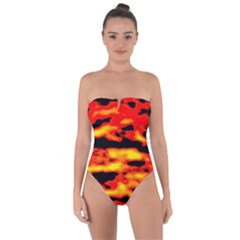 Tie Back One Piece Swimsuit 