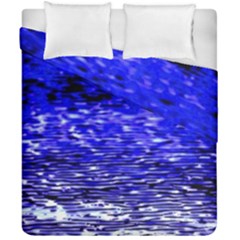 Blue Waves Flow Series 1 Duvet Cover Double Side (California King Size) from ArtsNow.com