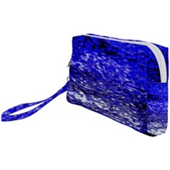 Blue Waves Flow Series 1 Wristlet Pouch Bag (Small) from ArtsNow.com