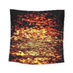 Yellow Waves Flow Series 1 Square Tapestry (Small)