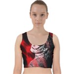 Shaman Velvet Racer Back Crop Top