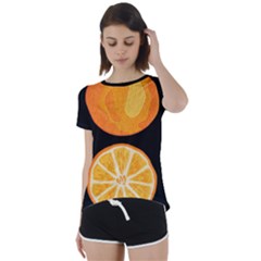 Short Sleeve Open Back T-Shirt 