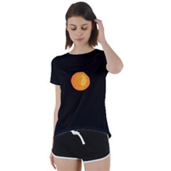 Short Sleeve Open Back T-Shirt 