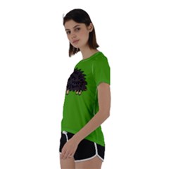 Short Sleeve Open Back T-Shirt 