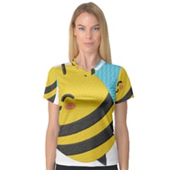 V-Neck Sport Mesh T-Shirt 