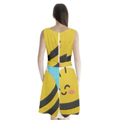 Sleeveless Waist Tie Chiffon Dress 
