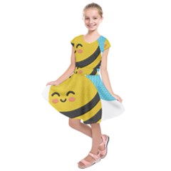 Kids  Short Sleeve Dress 