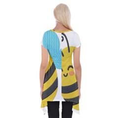 Short Sleeve Side Drop Tunic 
