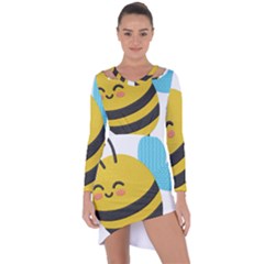 Asymmetric Cut-Out Shift Dress 