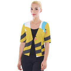 Cropped Button Cardigan 