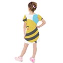 Kids  Short Sleeve Velvet Dress 