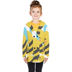Kids  Double Breasted Button Coat 