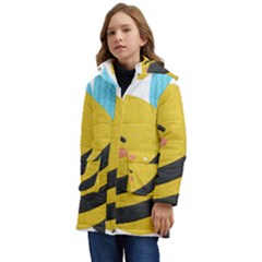 Kids  Hooded Longline Puffer Jacket 