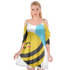 Cutout Spaghetti Strap Chiffon Dress 