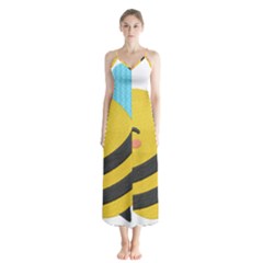 Button Up Chiffon Maxi Dress 